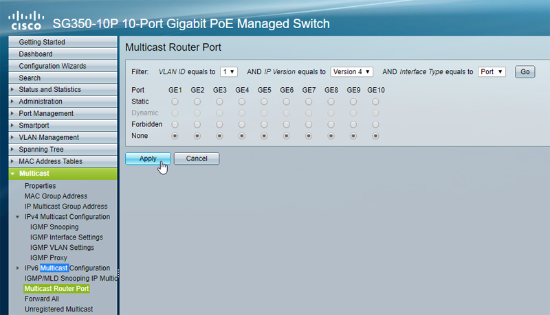 SG350 Router Port